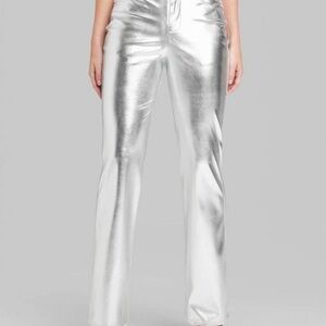 Wild Fable Silver Metallic Boot Cut Pants NWT